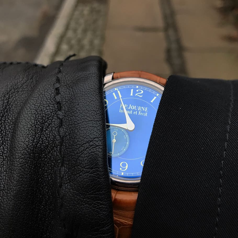 watch, time, morning, clock, minute, circle, dial, round, blue HD wallpaper