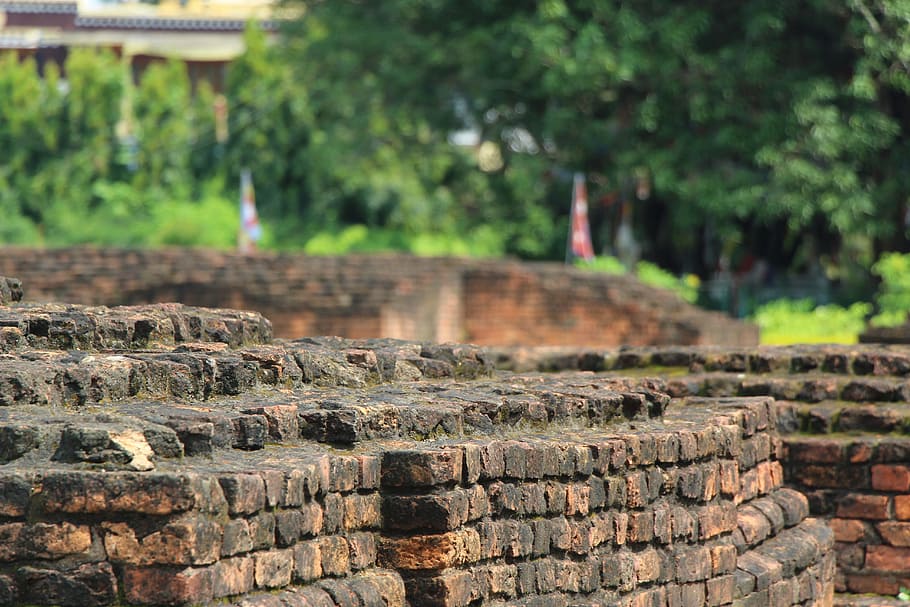brick, lumbini, nepal, birthplace, landmark, old, ancient, buddha