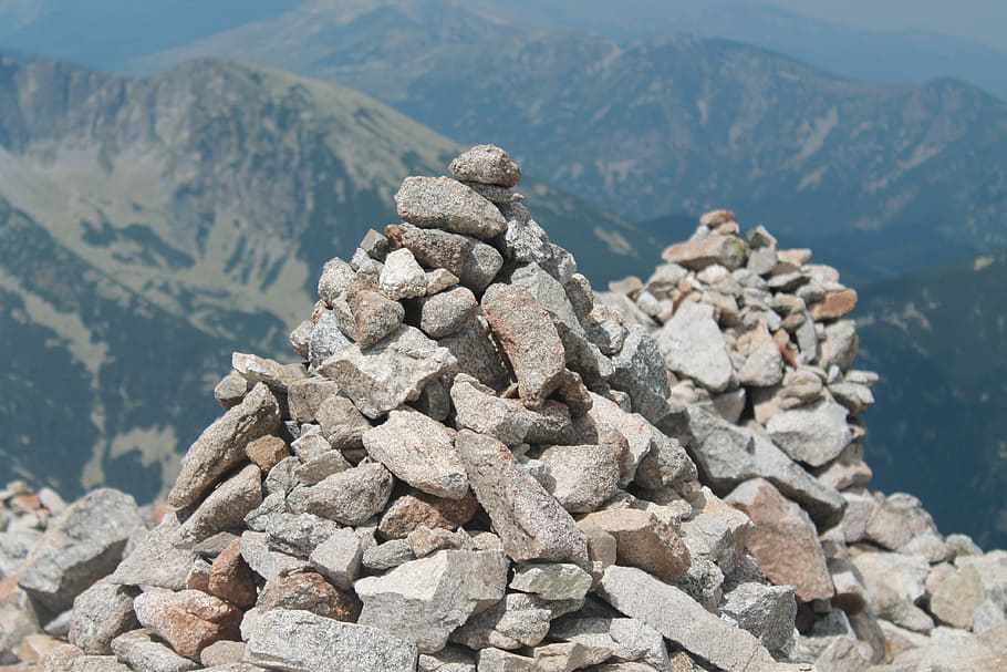 musala, rila, mountain, bulgaria, view, stack, solid, rock, HD wallpaper