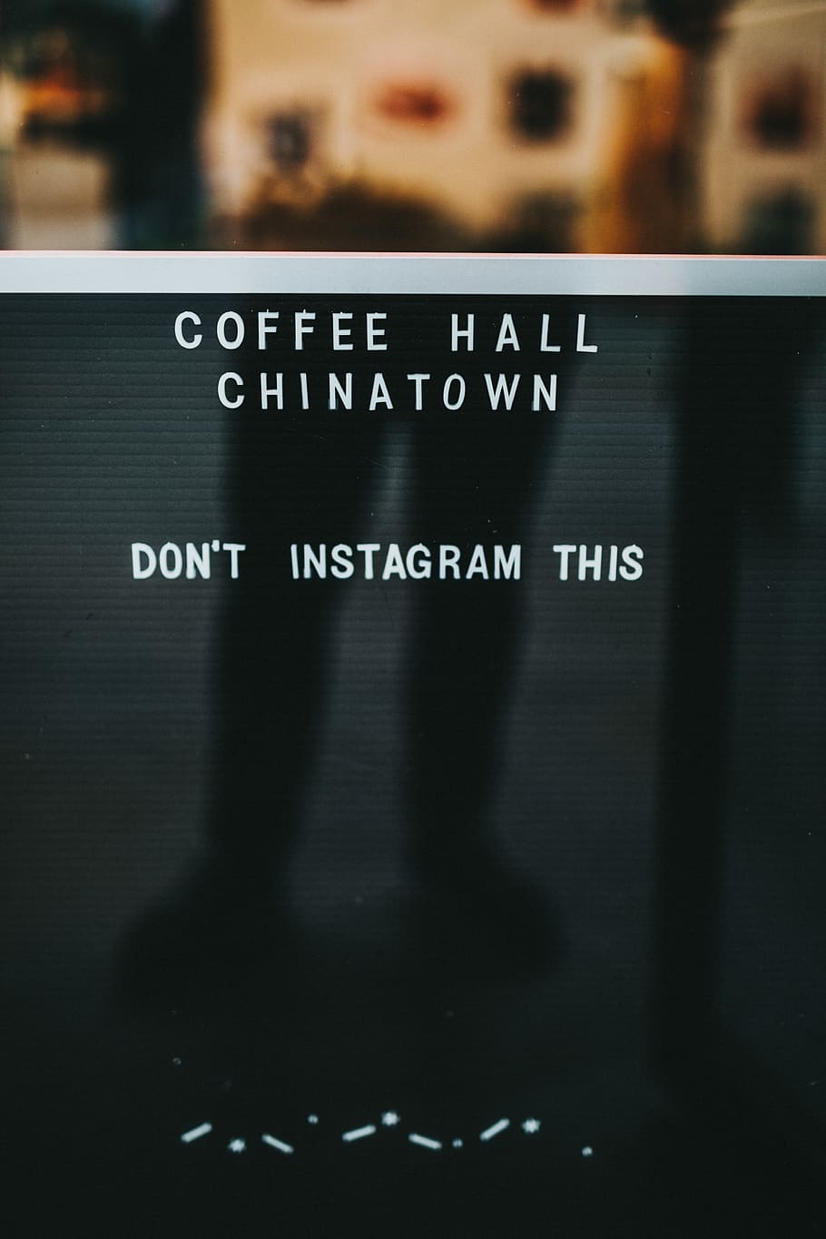 Coffee Hall Chinatown signage, coffee hall chinatown don't instagram this signage HD wallpaper