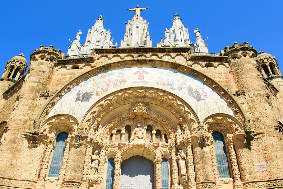 architecture, church, cathedral, spain, building, religion, HD wallpaper