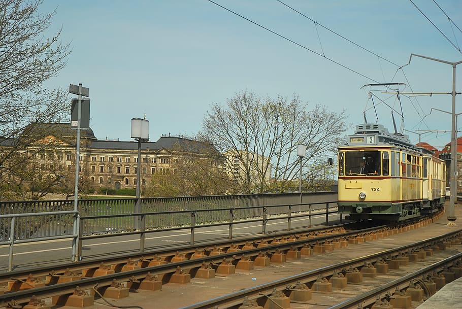 tram, dresden, news, transportation, rail transportation, track HD wallpaper
