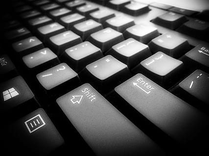 photography of computer keyboard, enter, keys, technology, internet HD wallpaper