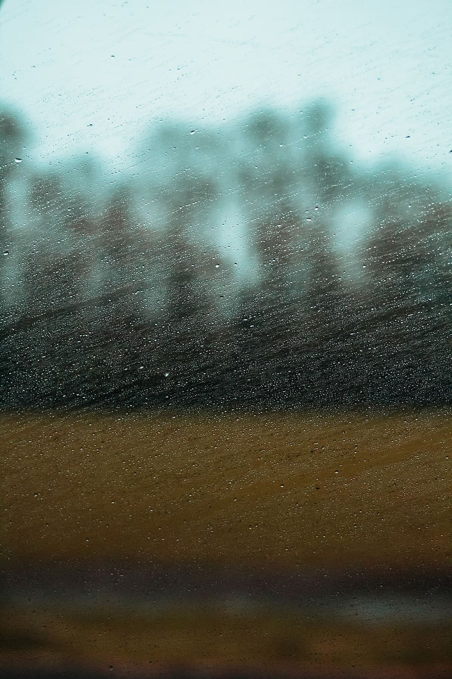 closeup photo of glass window, wet, raindrop, wet window, depression HD wallpaper