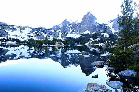 Wind River, Wyoming, Mountain Range, snow, winter, scenics HD wallpaper