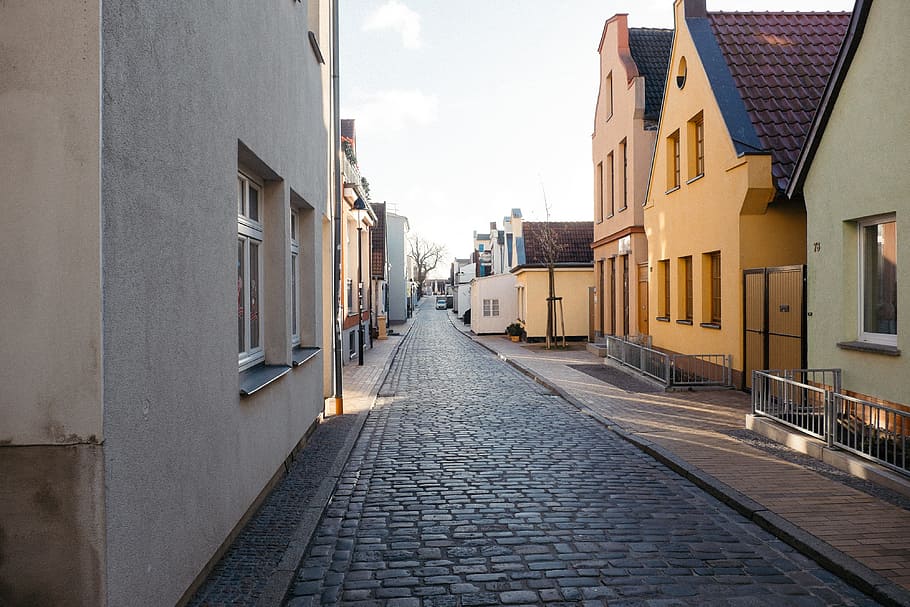 Quiet street, architecture and Cityscape, house, building Exterior HD wallpaper