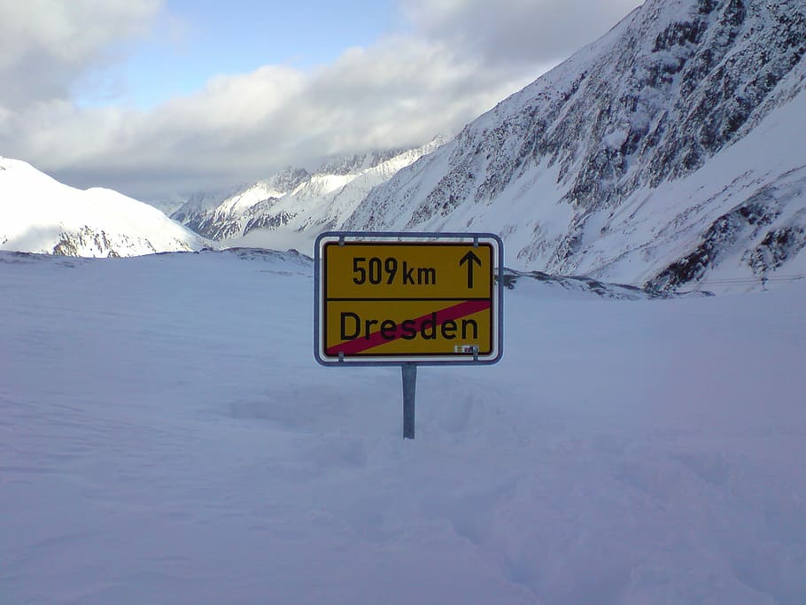 Dresden, Alpine, Tyrol, stubay, snow, mountain, winter, snowcapped mountain HD wallpaper