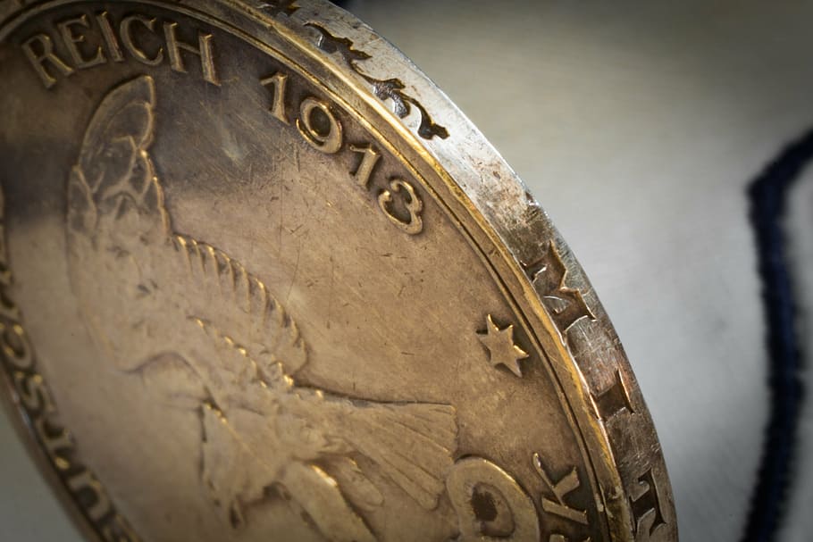 silver coin, edge, embossing, old, historically, specie, close-up HD wallpaper