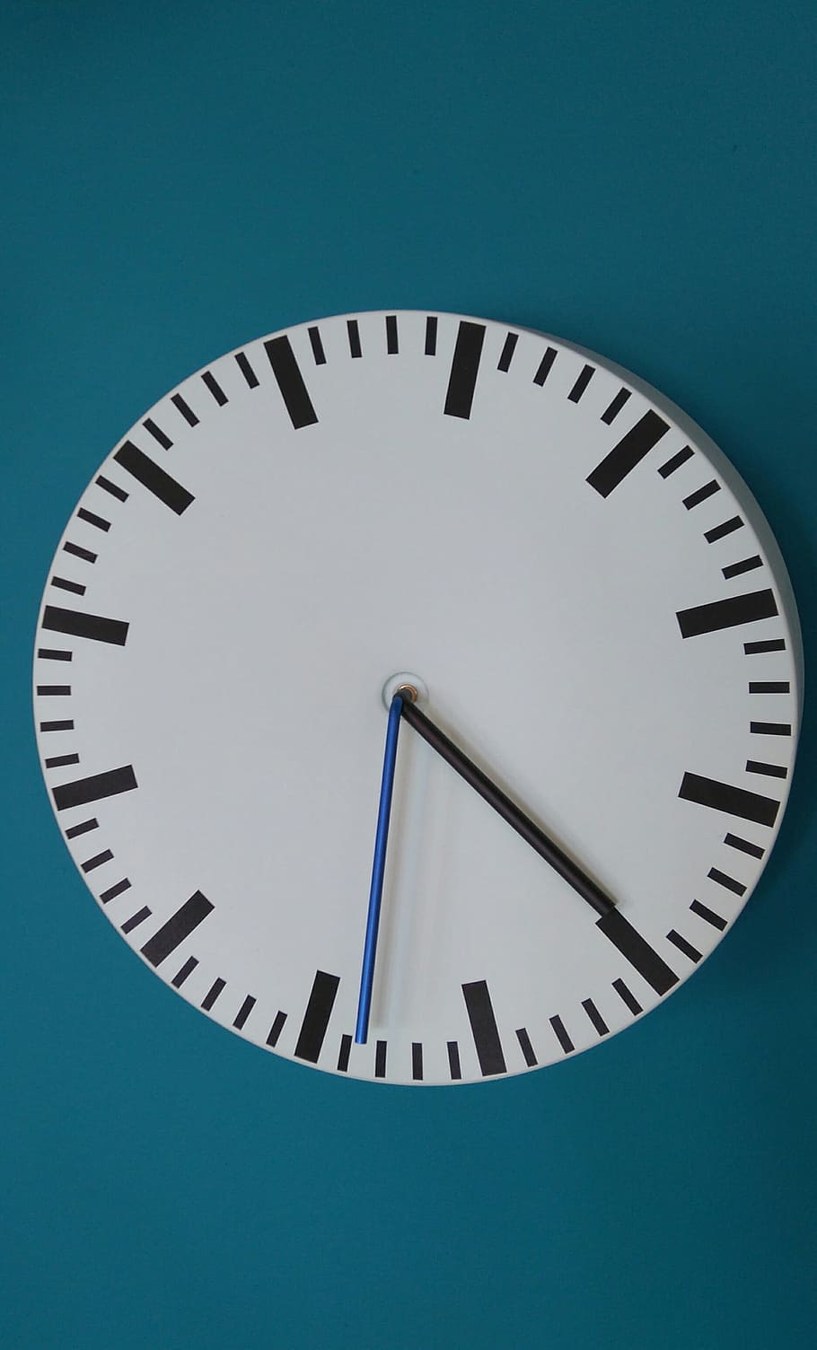 clock, time, minute, hour, no people, single object, blue, indoors HD wallpaper