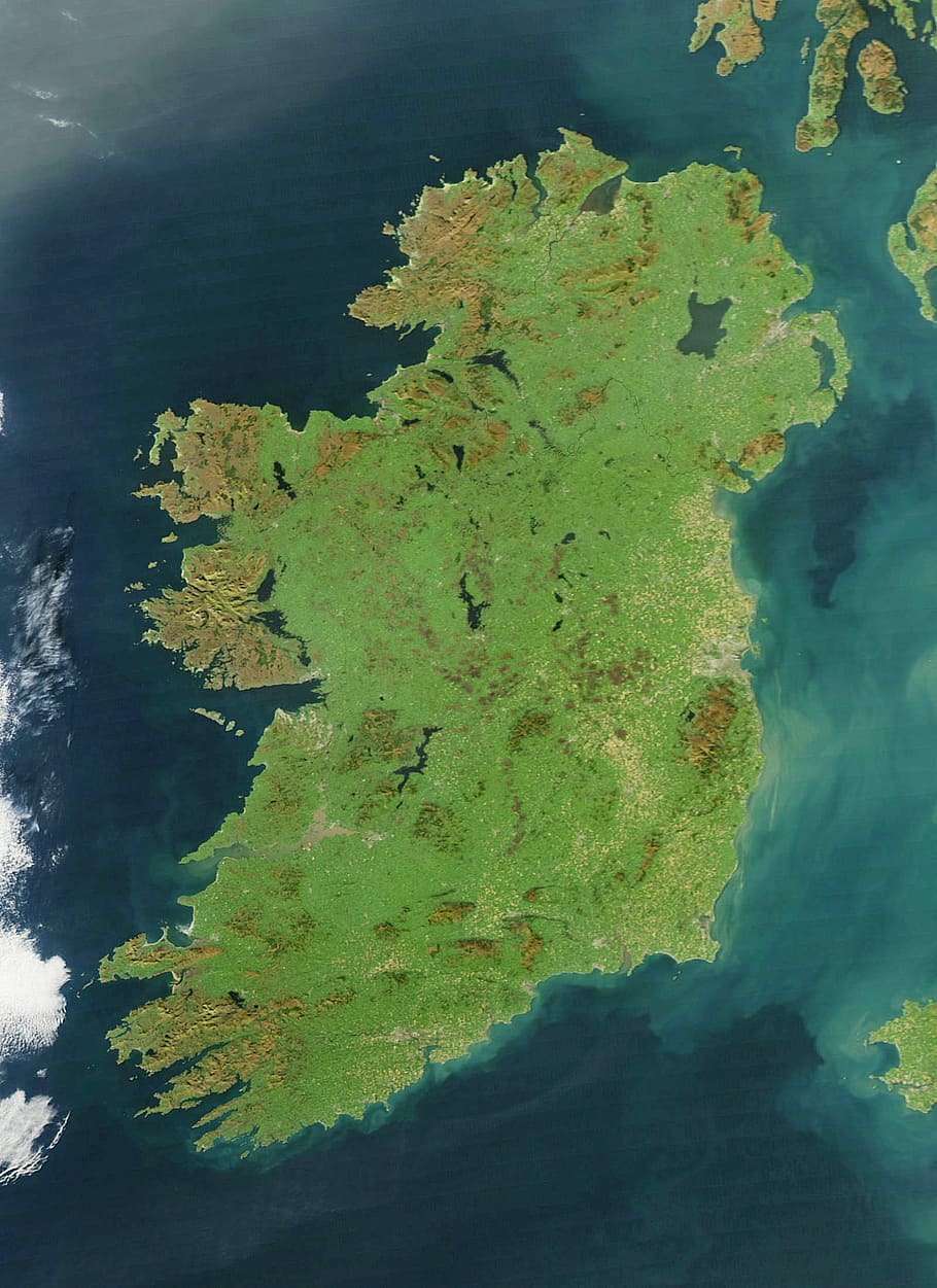 Satellite Image of Ireland, 