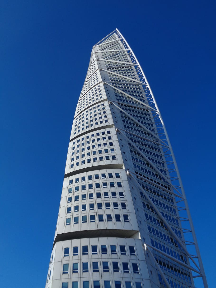 Malmö, Tower, Sverige, skyscraper, architecture, modern, office building exterior HD wallpaper