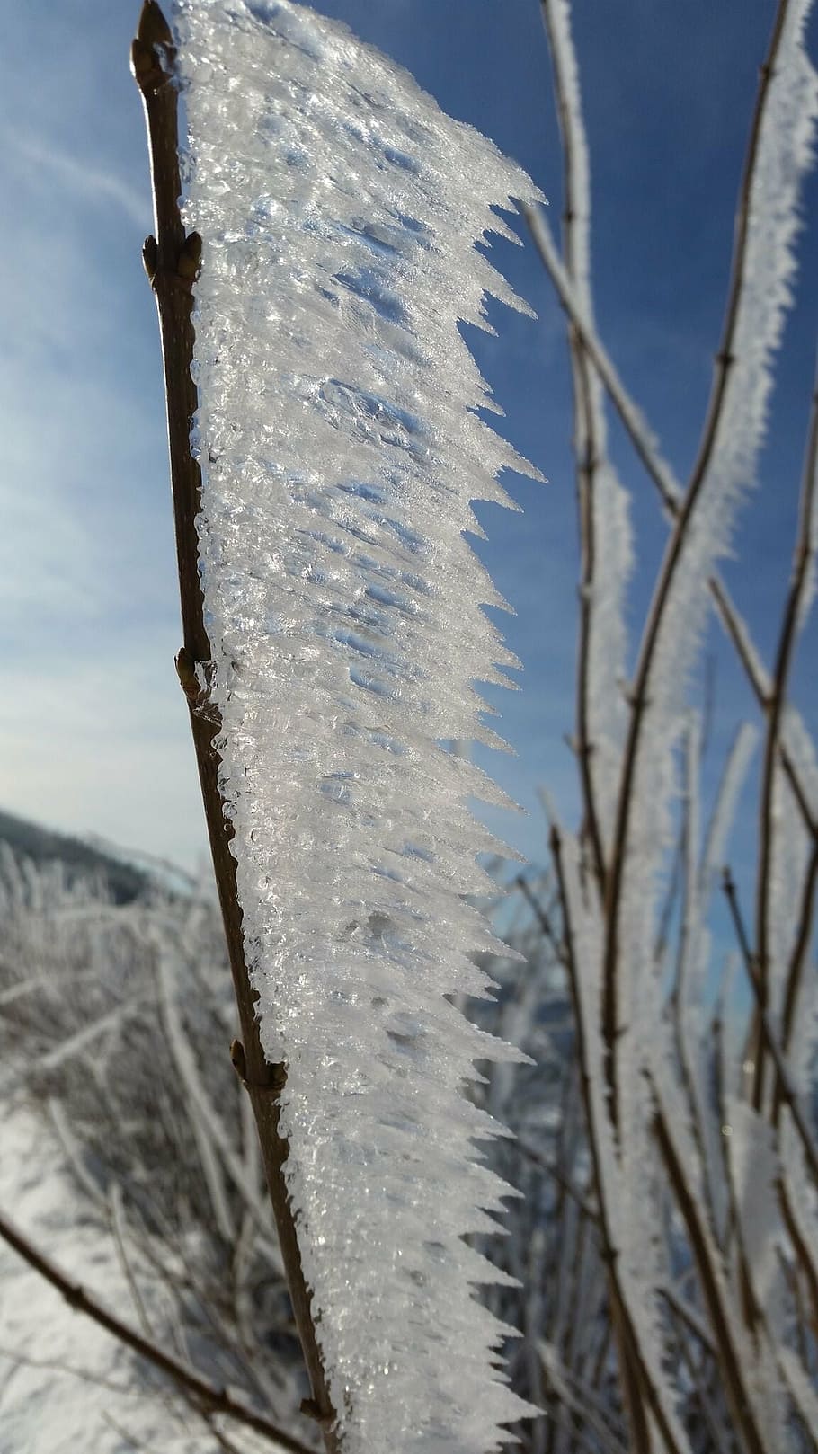 icicle, winter, frozen, cold, icy, ice, sauerland, no people HD wallpaper