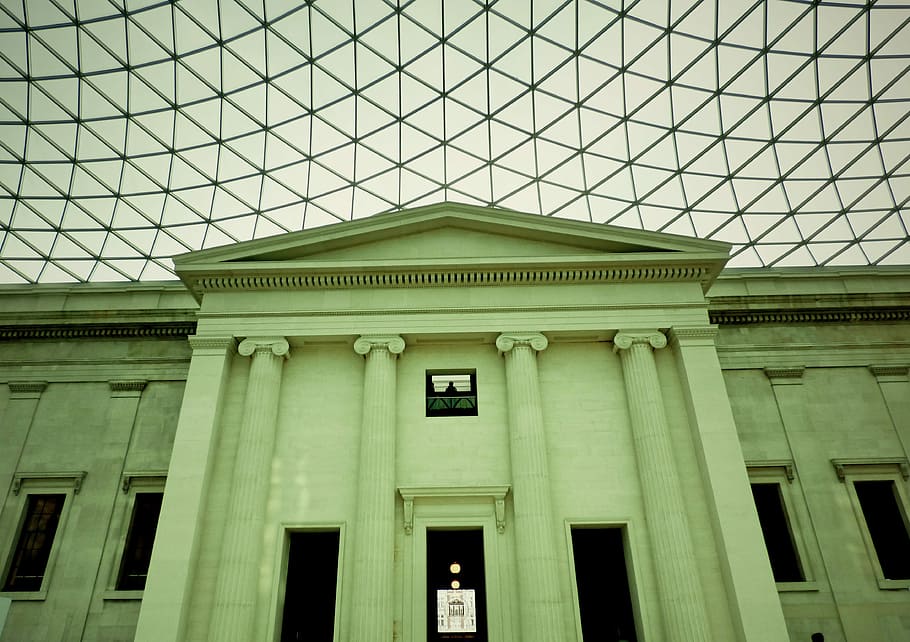 British Museum, Norman Foster, architecture, classical, modern, HD wallpaper