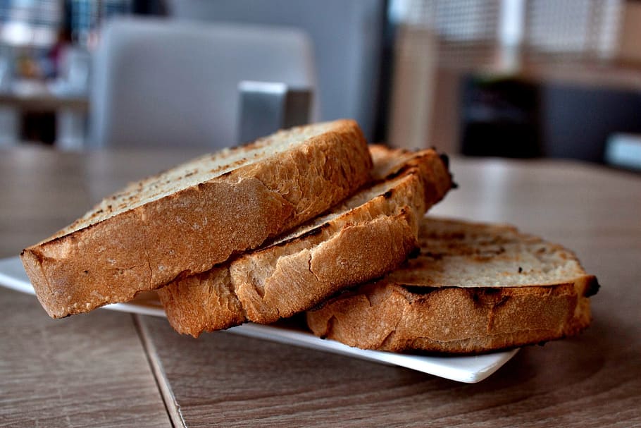 bread, roasted bread, food, food and drink, indoors, freshness HD wallpaper