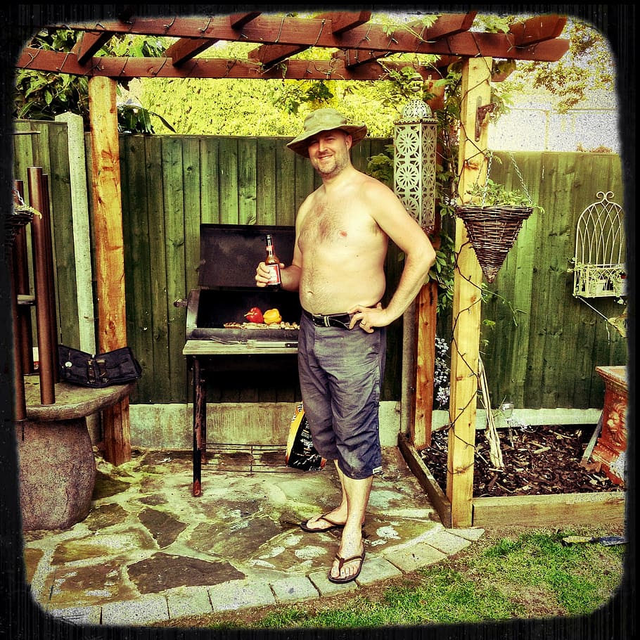 bbq, summer, barbecue, cooking, men, males, one Person, people HD wallpaper