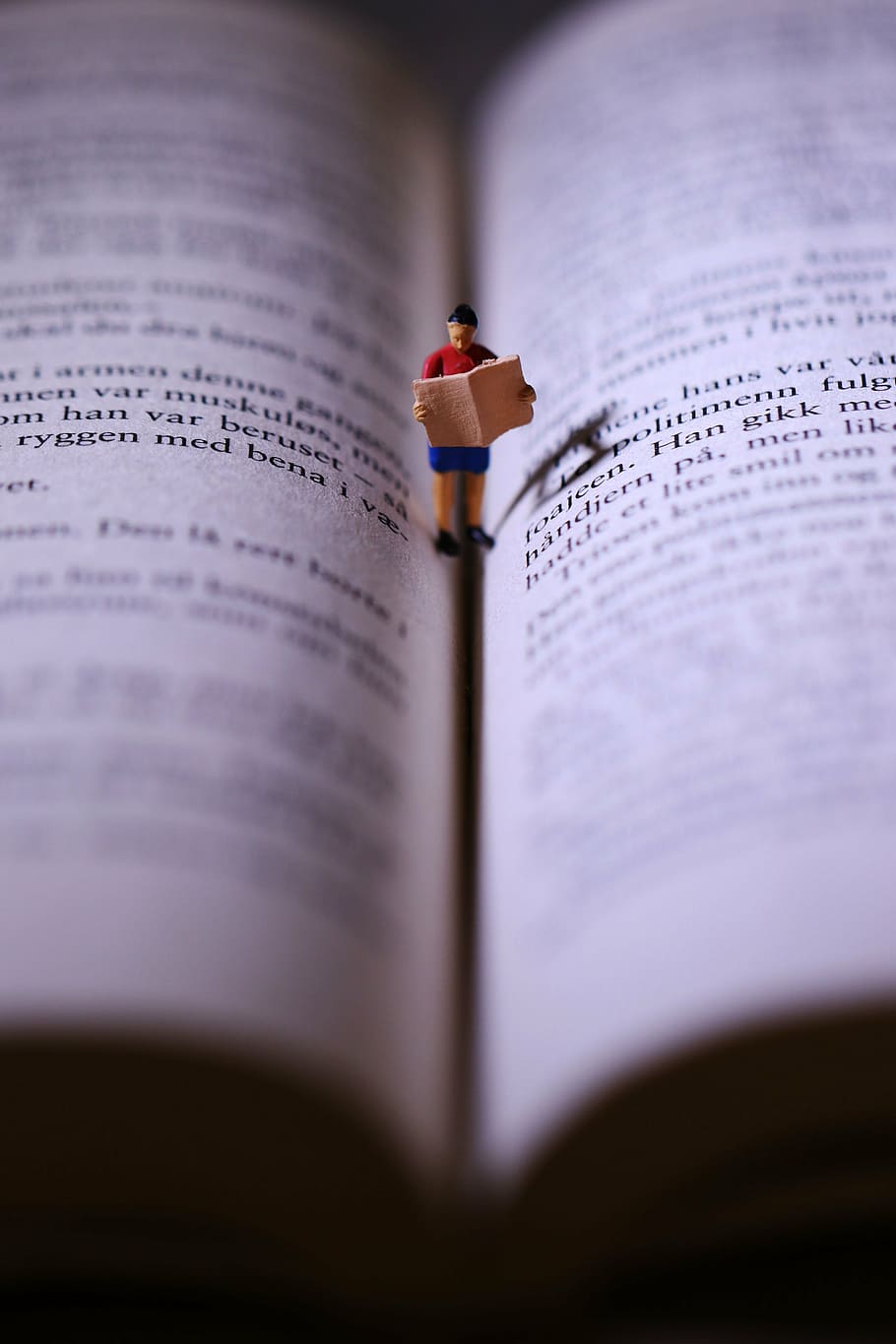 book, miniature, reading, selective focus, publication, close-up HD wallpaper