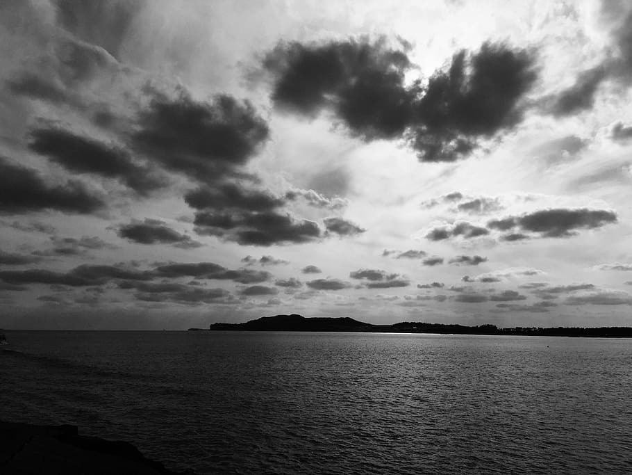 Jeju Island, Sea, sky, jeju island sea, jeju island sea photo