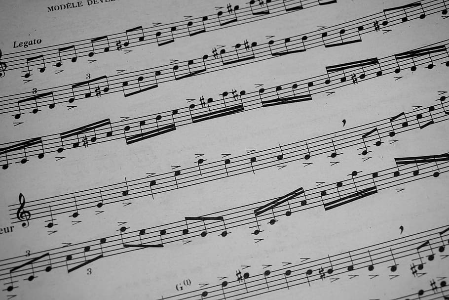 music, partion, notes, music notes, clef, musical note, melody HD wallpaper