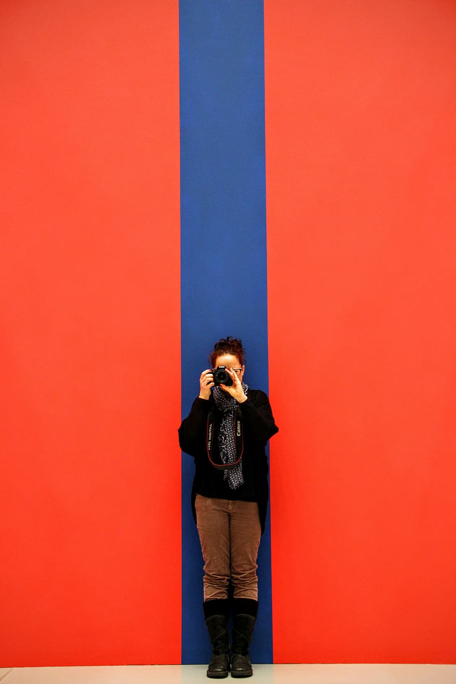 wallpaper, background, lines, red, blue, woman, photograph HD wallpaper