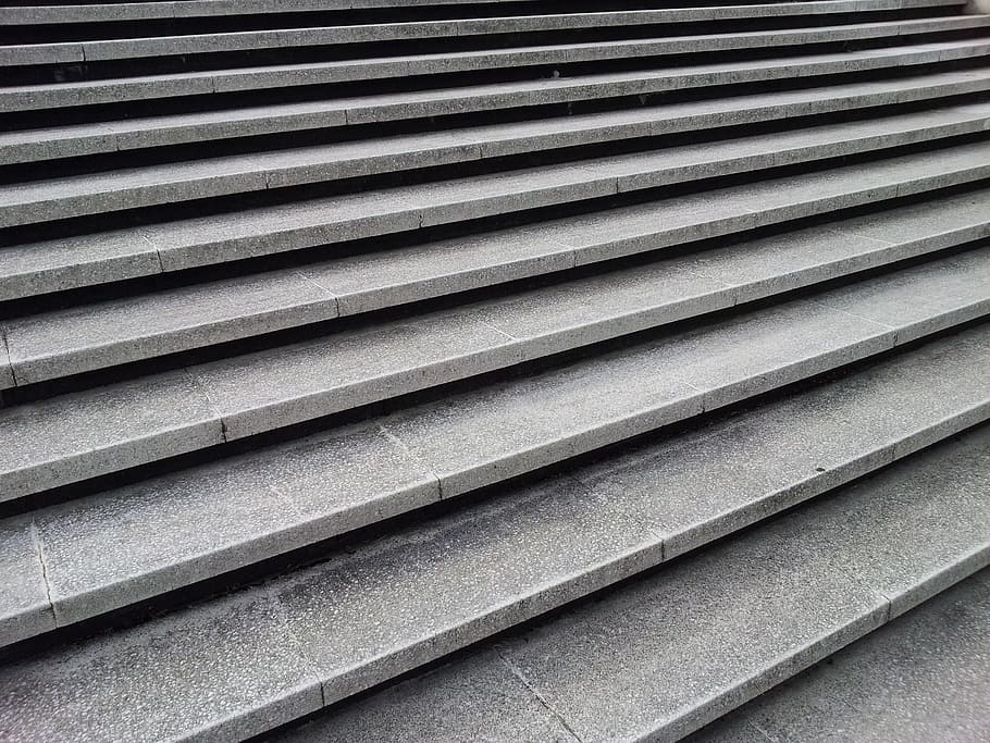 stair, step, up, down, black and white, full frame, pattern HD wallpaper