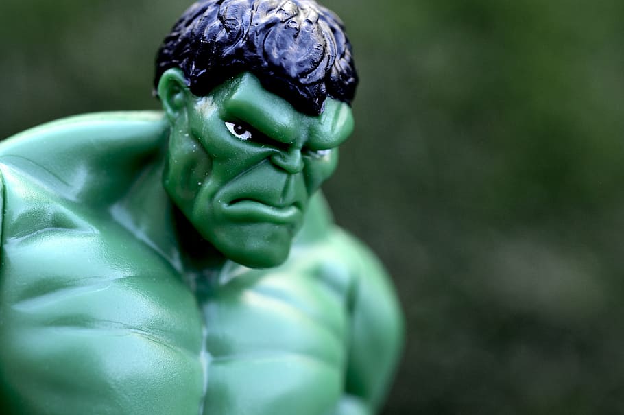 The Incredible Hulk action figure, superhero, strong, muscles, HD wallpaper