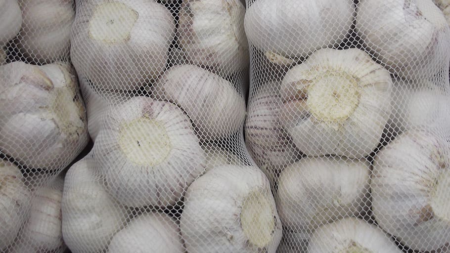 garlic, vegetable, food, food and drink, full frame, freshness HD wallpaper