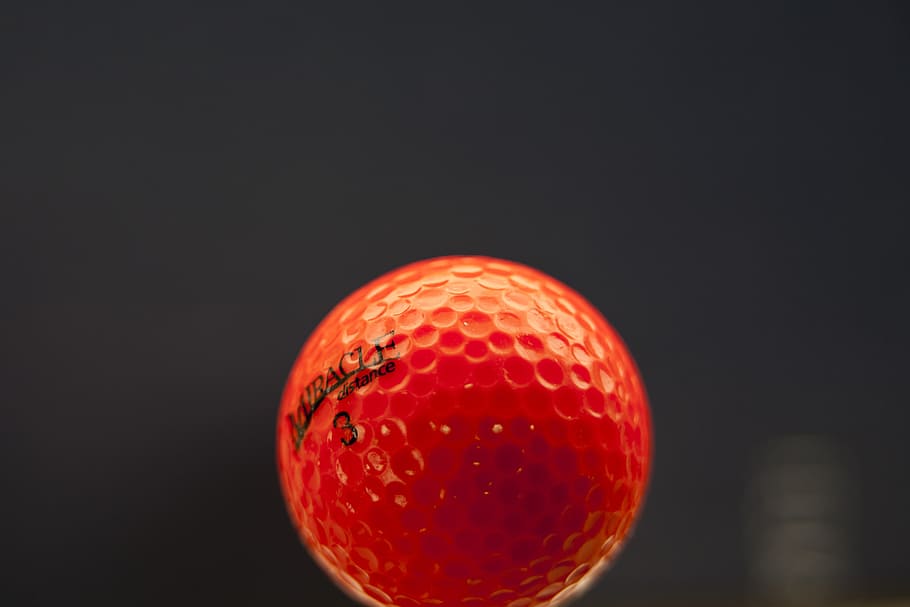 golf, golf balls, exercise, leisure, sport, red, single object HD wallpaper