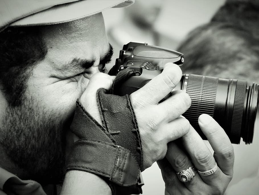 photo, camera, approach, real people, camera - photographic equipment HD wallpaper