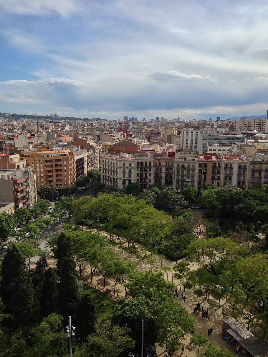 barcelona, spain, cityscape, architecture, urban Scene, built structure HD wallpaper