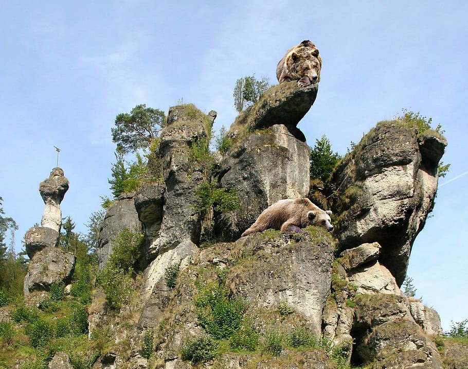 composing, digital image processing, photochop, rock, pottenstein HD wallpaper