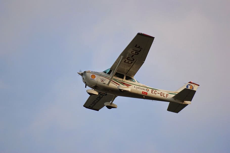 sky, fly, aircraft, air vehicle, airplane, flying, mode of transportation HD wallpaper