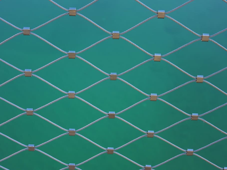 wire, railing, bridge railing, regularly, pattern, lines, geometry HD wallpaper