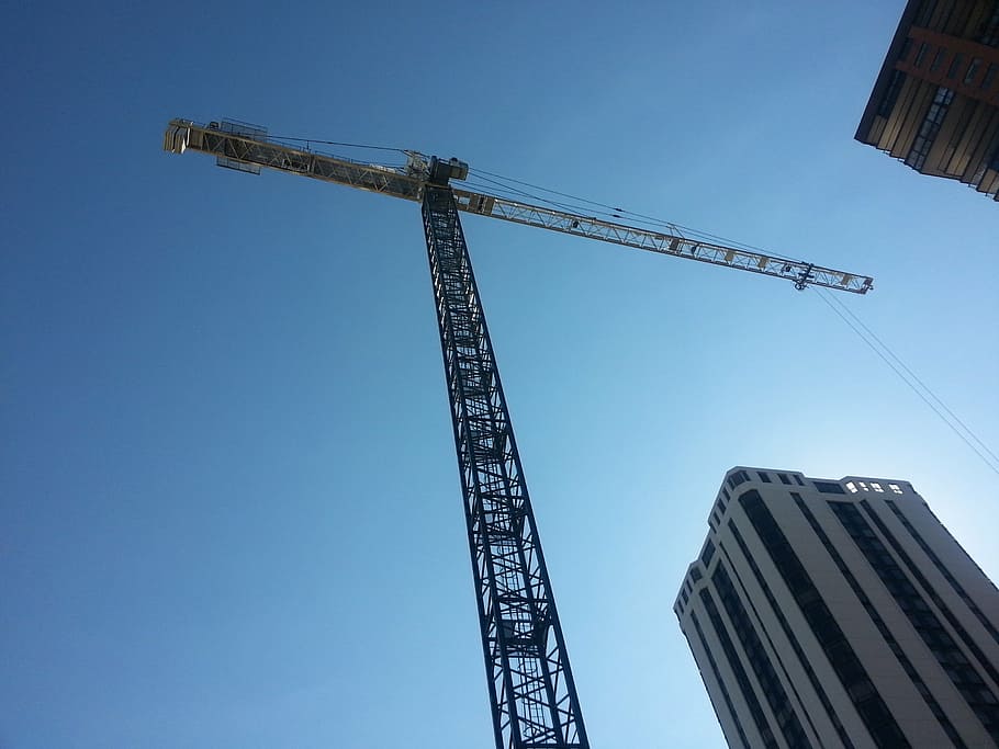 crane, tower crane, construction, structure, equipment, high HD wallpaper