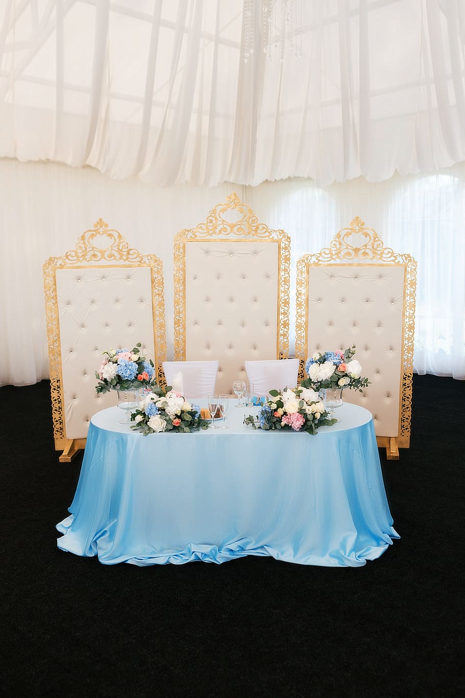 Wedding, Table, Reception, decoration, elegance, luxury, indoors, HD wallpaper