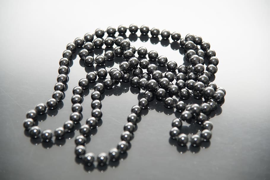 Necklace, Pearls, Nero, Reflection, fashion, beads, fashion jewellery