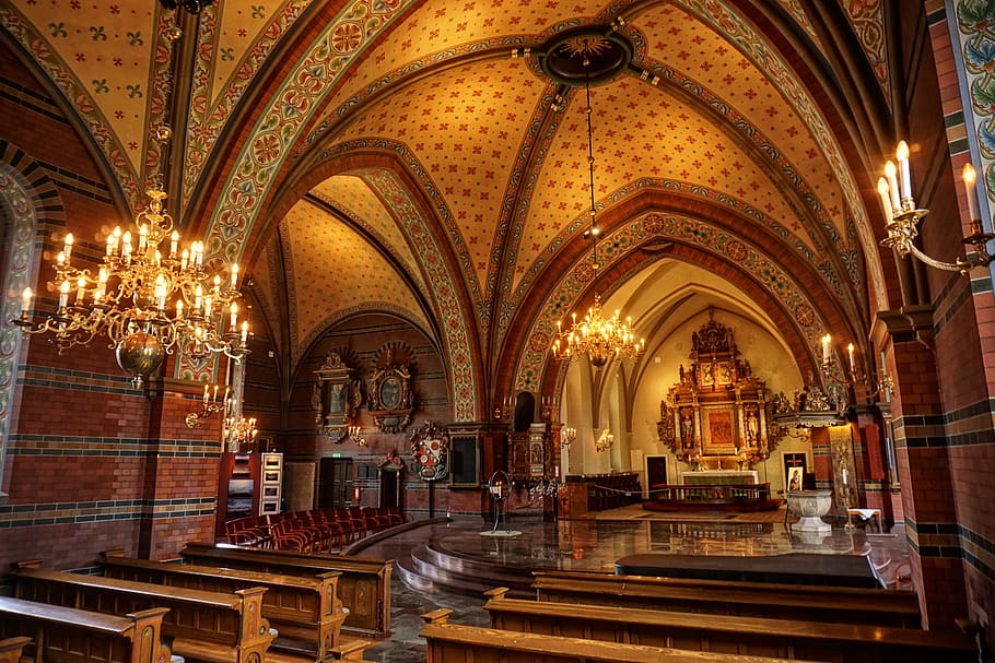 church, within, altar, cathedral, religion, faith, places of interest HD wallpaper