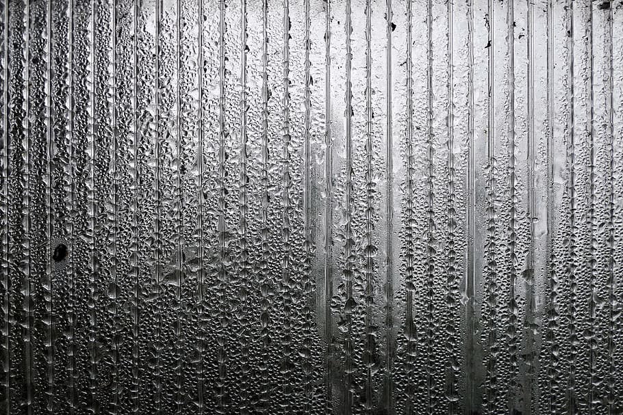 water dew on glass, rain, drip, disc, double glass, bad weather HD wallpaper