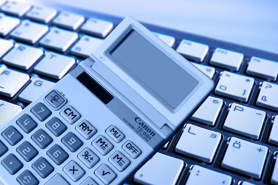 keyboard, calculator, count, how to calculate, business, computer, HD wallpaper
