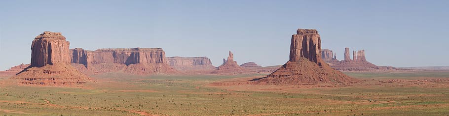 landscape photo of mountains, panorama, scenic, desert, southwest HD wallpaper