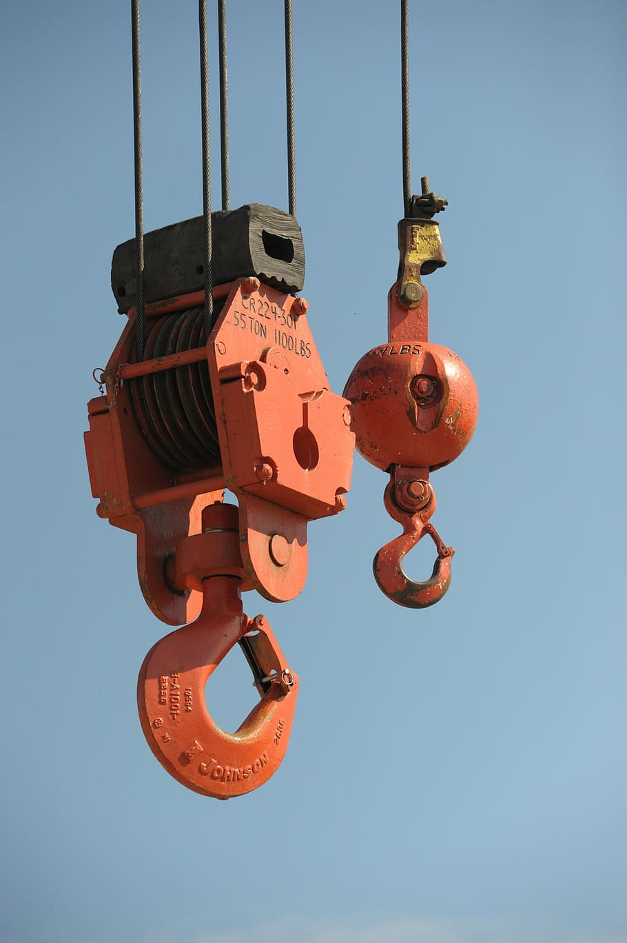 construction, crane, lift, clear sky, hanging, nature, no people HD wallpaper
