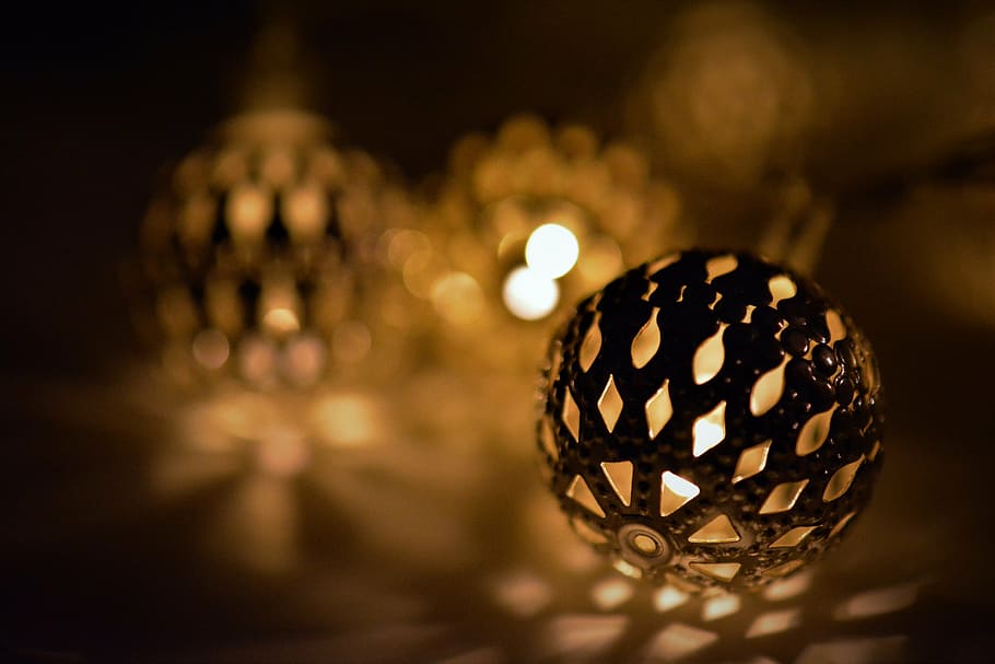 lights, dark, lighting, decoration, celebration, christmas HD wallpaper