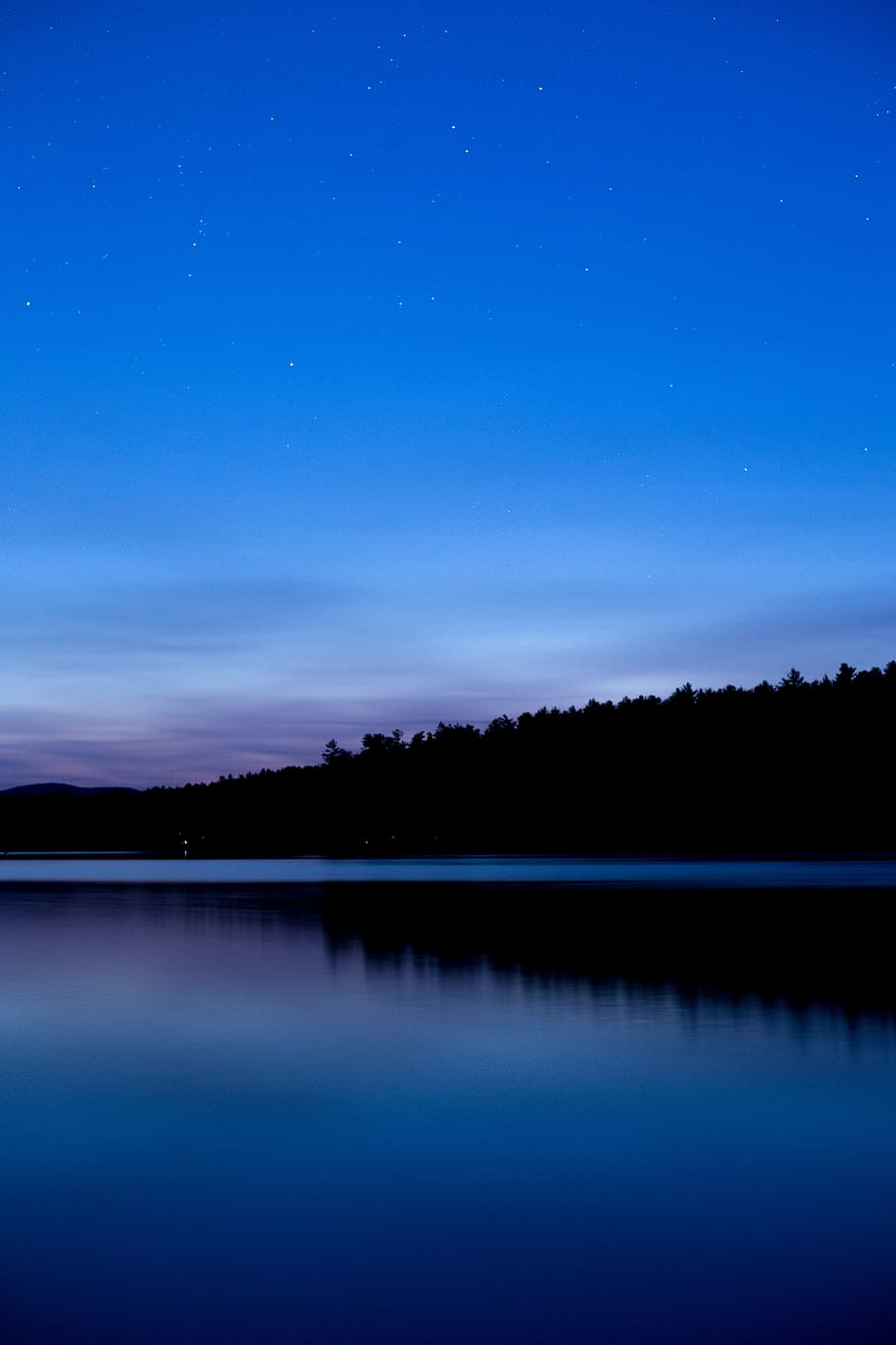 dark, forest, lake, nature, night, outdoors, reflection, river HD wallpaper