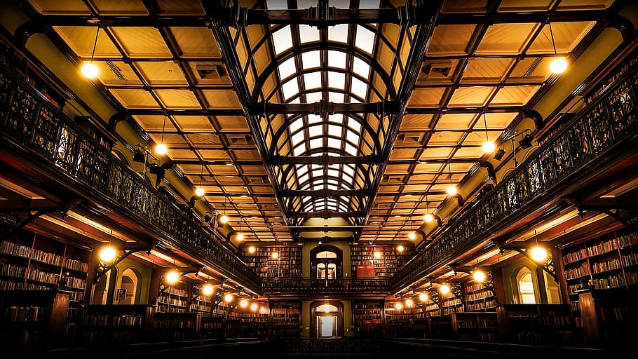 architectural photo of lighted building, indoors, warehouse, industry HD wallpaper