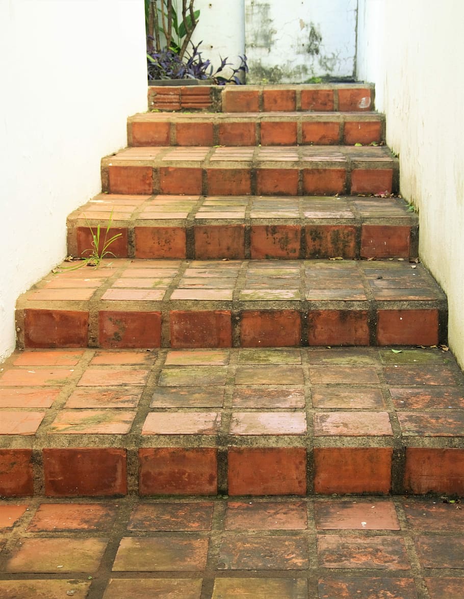 Ladder, Old, Access, old ladder, stack, no people, architecture HD wallpaper