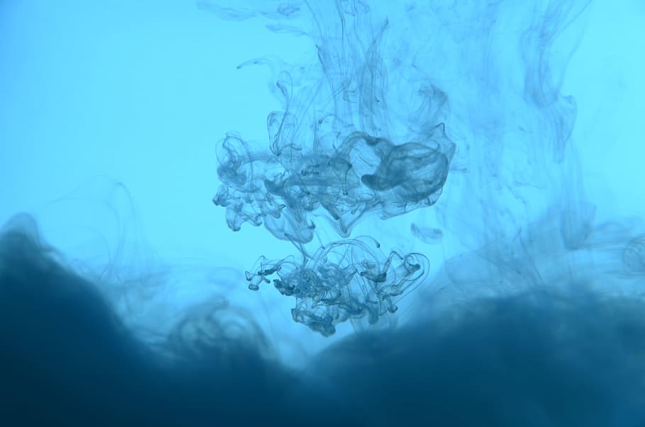 underwater illustration, grayscale, photography, texture, background HD wallpaper