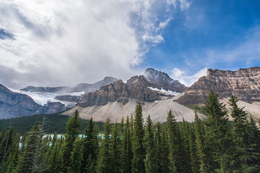 Mountain, Peak, Nature, Landscape, sky, rock, top, snow, scenery HD wallpaper