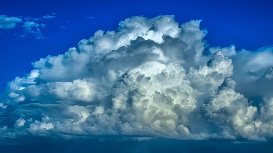 white clouds during daytime, storm, nature, stormy, weather HD wallpaper