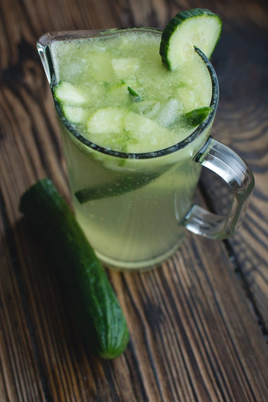 cucumber, drink, green, food and drink, glass, refreshment HD wallpaper