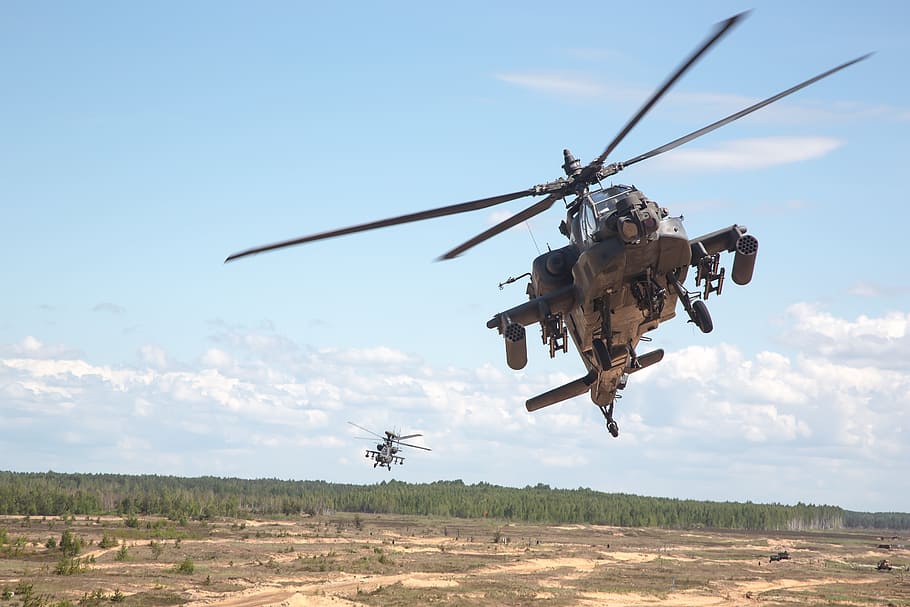 Ah-64D, Apache, Sabre, Strike, sabre strike 2017, helicopter HD wallpaper