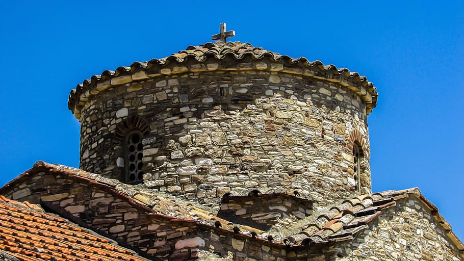 cyprus, kato lefkara, archangel michael, church, 12th century, HD wallpaper